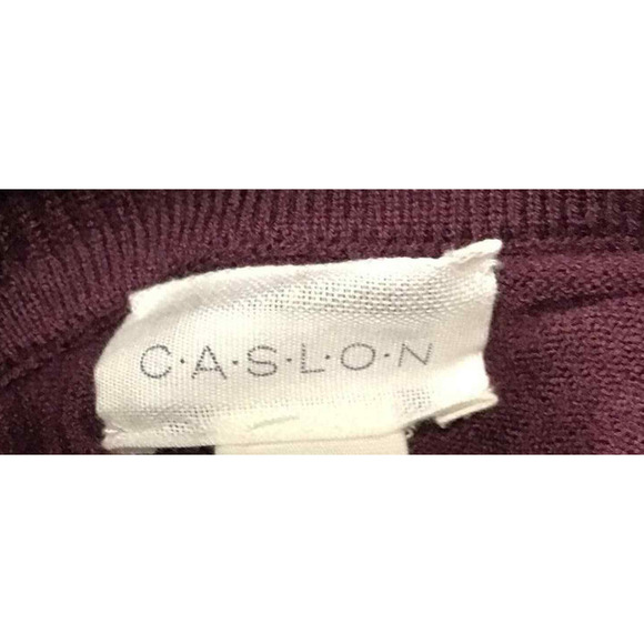 Caslon Woman's Small Maroon Turtleneck Tunic Sweater Long Sleeve Curved Hem NWOT - Picture 6 of 15